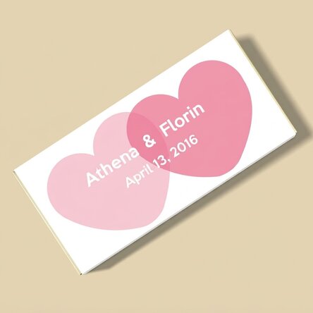 Personalised chocolate for couples