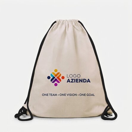 Zaino personalizzato con logo e testo