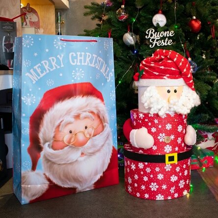 Bustina regalo Jumbo - modello Merry Christmas Santa