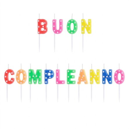 Candeline per torte - set "Happy Birthday"