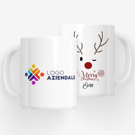 Tazza personalizzata con logo - Renna