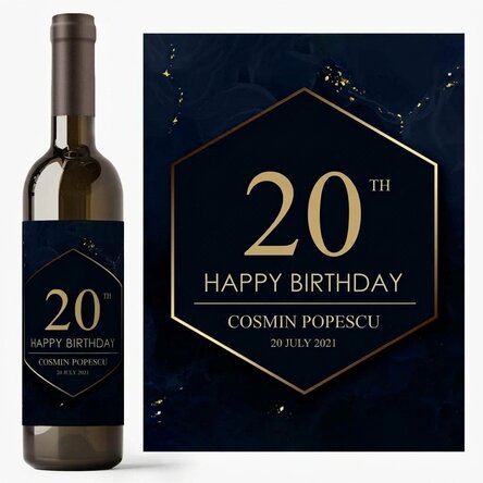 Vino personalizzato con dedica - Cheers to your birthday