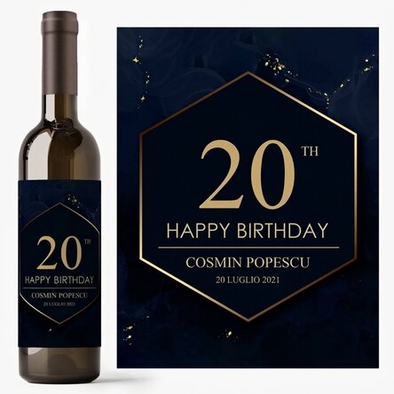 Vino personalizzato con dedica - Cheers to your birthday