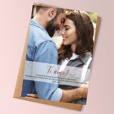 Biglietto personalizzato per coppie - Ti amo!