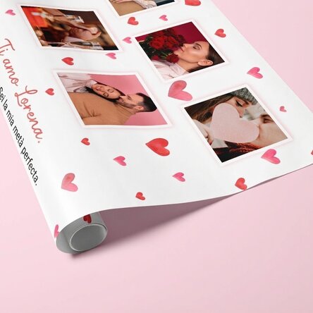 Carta da regalo personalizzata con 10 foto e un messaggio - Love