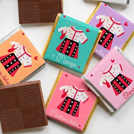 Mini cioccolatino personalizzato con nome - 1° marzo