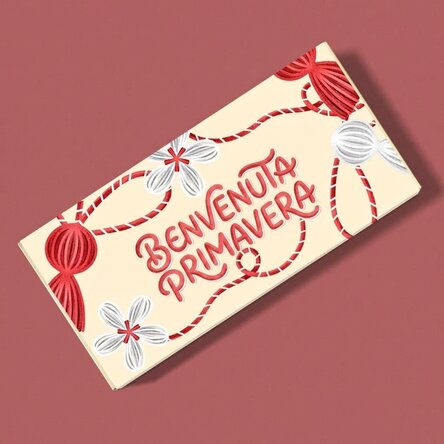 Cioccolato personalizzato con una scritta