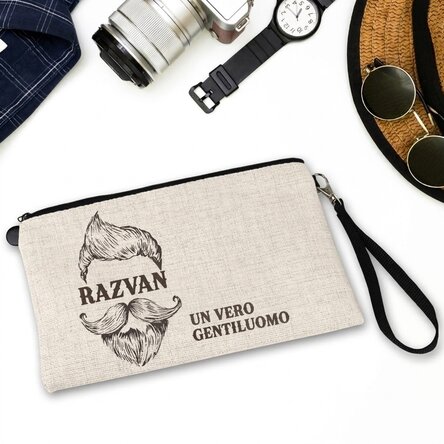 Set di accessori da uomo personalizzato con scritta - Gentleman
