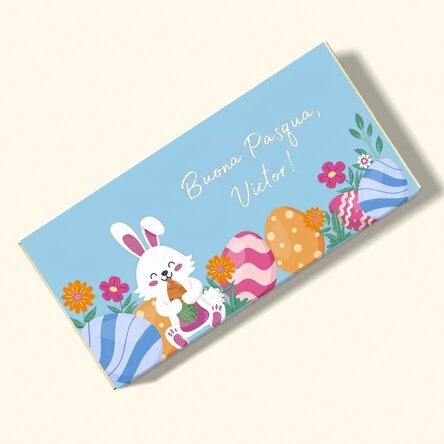 Cioccolato personalizzato con scritta - Buona Pasqua!