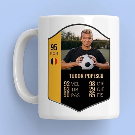 Tazza personalizzata con foto e testo - Scheda FIFA