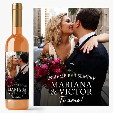 Vino personalizzato con testo e foto - Momenti preziosi