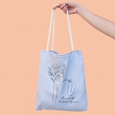 Borsa personalizzata con scritta - Be yourself!