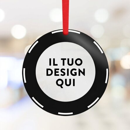 Decorazione rotonda personalizzata con la tua grafica