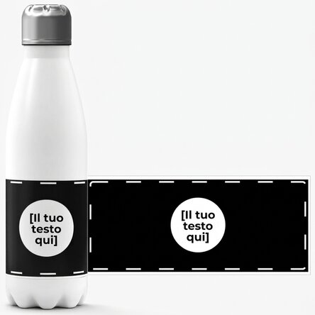 Thermos con base bianca personalizzato con la tua grafica