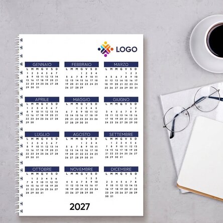 Quaderno personalizzato con logo - Calendario