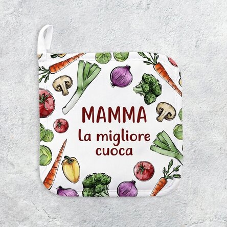 Supporto per pentole calde personalizzato con scritta - Verdure