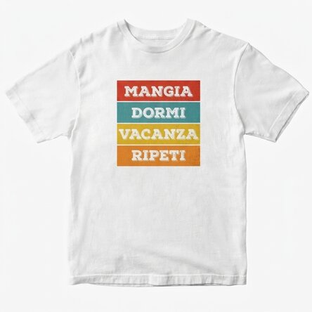 Maglietta personalizzata con scritta - Eat. Sleep...