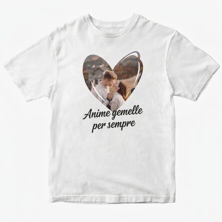 Maglietta personalizzata con foto e testo - Love