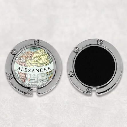 Portaborsa da tavola personalizzato con nome - In giro per il mondo