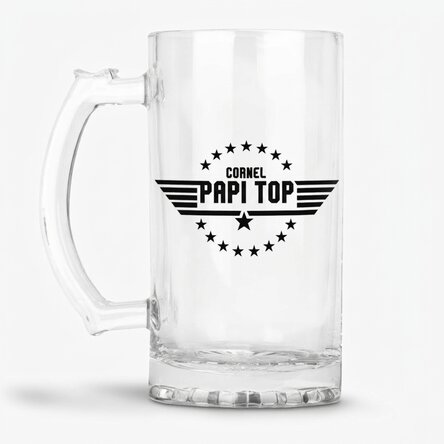 Boccale da birra personalizzato con scritta - Top Dad