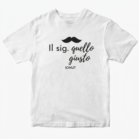 Maglietta in cotone personalizzata con scritta - Mr. Right