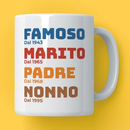 Tazza personalizzata con scritta - La storia del nonno