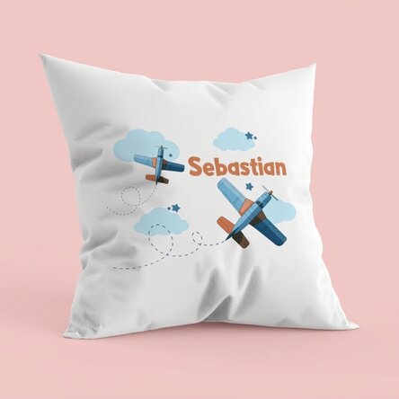 Cuscino personalizzato con scritta - Aerei