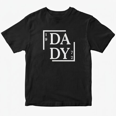 Custom cotton T-shirt with text - Dad