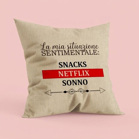 Cuscino personalizzato con scritta - Stato sentimentale - In