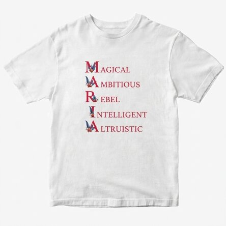 Maglietta in cotone personalizzata con scritta - Maria