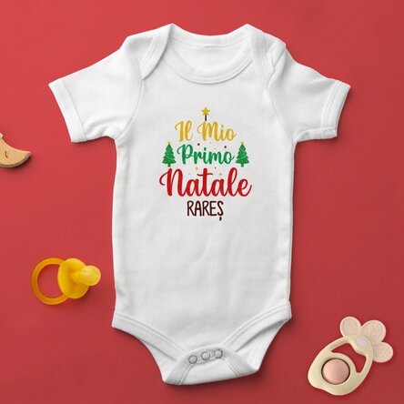 Body per bambini personalizzato con scritta - My first Christmas