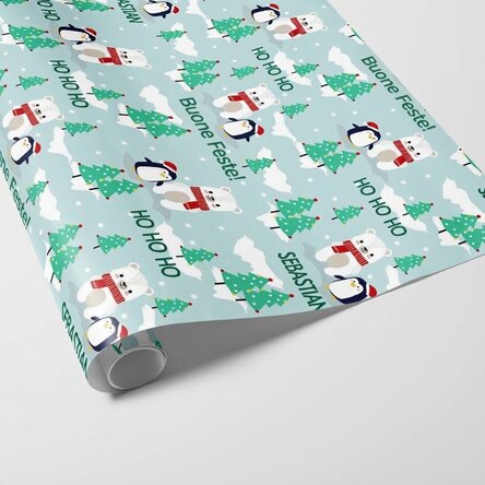 Carta da regalo personalizzata con testo per bambini - Natale