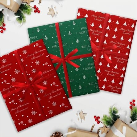 Carta da regalo personalizzata con una frase natalizia