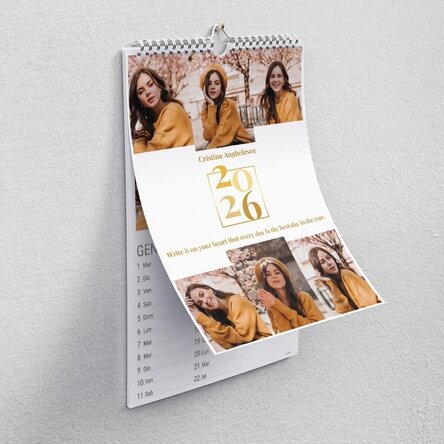 Calendario personalizzato con foto e messaggio - Ogni giorno è il giorno più bello