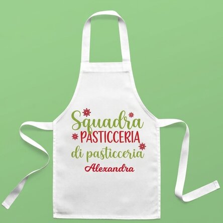 Saccapasta personalizzata per bambini con scritta - Holiday baking team