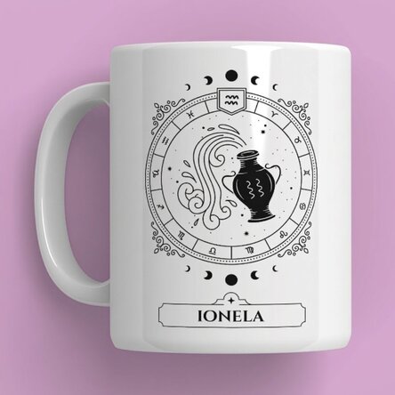 Tazza personalizzata con nome e segno zodiacale - Segni zodiacali