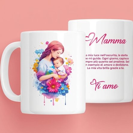 Tazza personalizzata con scritta - Lovely mother