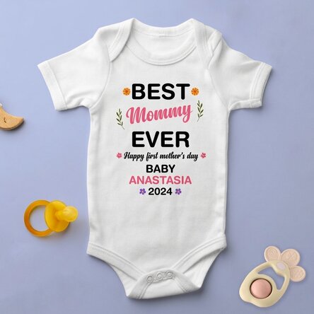 Body personalizzato per bambini con messaggio - Festa della Mamma