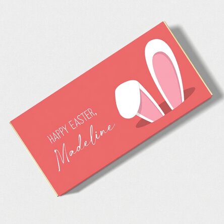 Cioccolato personalizzato con scritta - Bunny