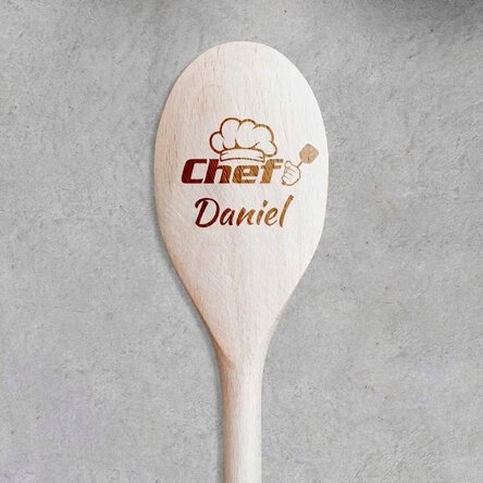 Cucchiaio di legno personalizzato - Chef Bucatar