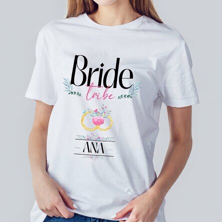 Maglietta personalizzata con scritta - Bride Tribe