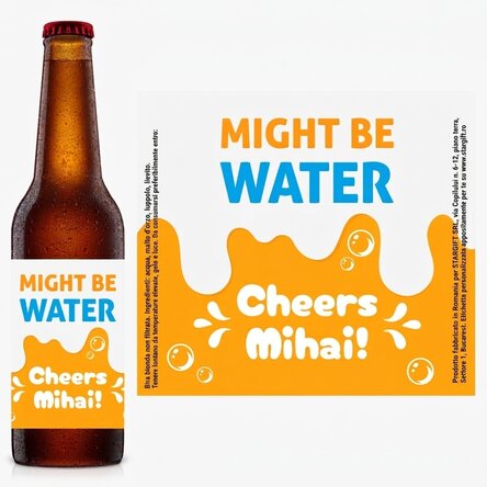 Birra personalizzata con messaggio - Salute!