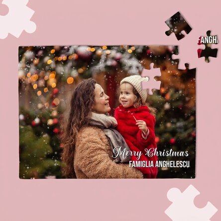 Puzzle personalizzato con una foto e un messaggio