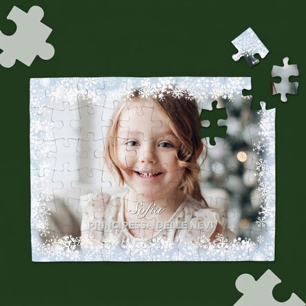 Puzzle personalizzato con foto e testo - Winter