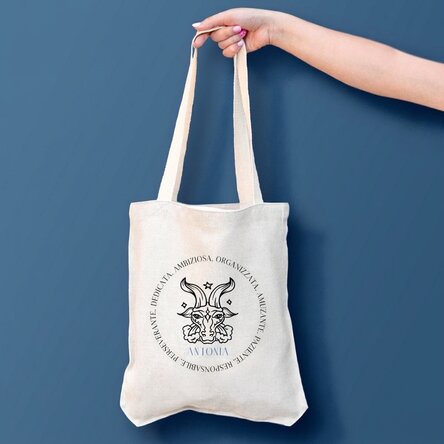 Borsa personalizzata con scritta - Segno zodiacale Capricorno