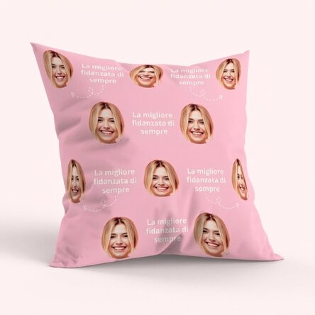 Cuscino personalizzato con 10 foto fronte-retro - Girlfriend