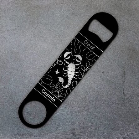 Apribottiglie personalizzato con scritta - Segno zodiacale dello Scorpione