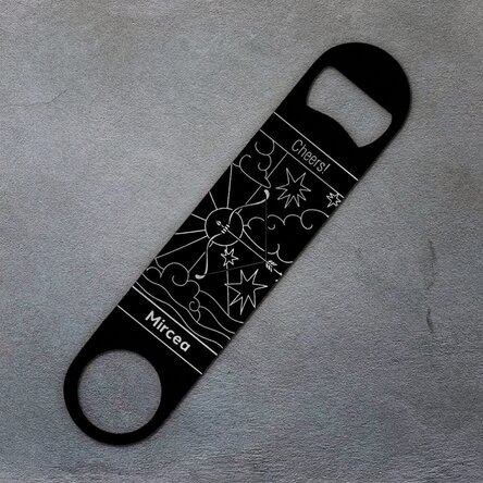 Apribottiglie personalizzato con scritta - Segno zodiacale: Sagittario