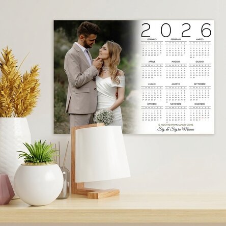 Calendario personalizzato con foto e messaggio - Il nostro primo anno