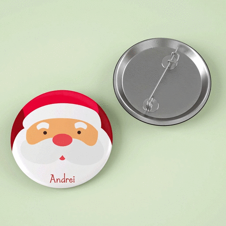 Spilla personalizzata con nome - Natale